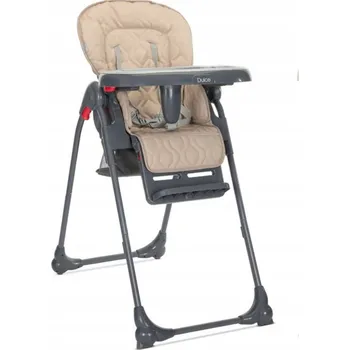 Dětsný nábytek Skládací jídelní židlička s nastavením a kolečky Lorelli Dulce béžová