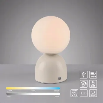 Lampička Paul Neuhaus Stolní lampa RUDI 19218-39 Bílá