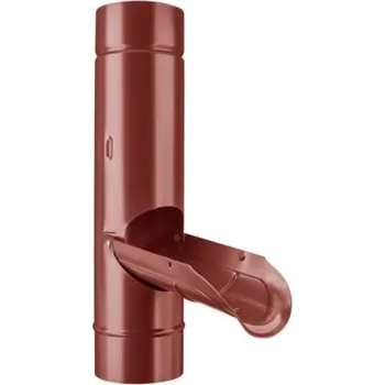 okap Zachytávač vody pozinkovaný FeZn Lakovaný RAL 3009 červená oxid ⌀80mm