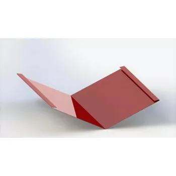 Střecha Úžlabí klasik r.š.400mm Hliník Al Lakovaný RAL 3016 červená korál dl.2m