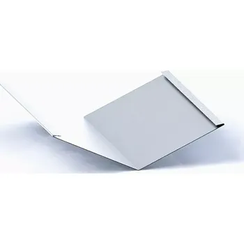 Střecha Úžlabí klasik r.š.400mm Hliník Al Lakovaný RAL 9007 stříbrná tmavá dl.2m