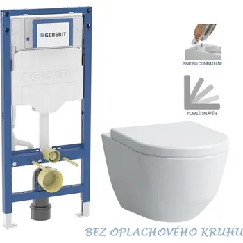 GEBERIT Duofix bez tlačítka + WC LAUFEN PRO RIMLESS + SEDÁTKO 111.300.00.6 LP1