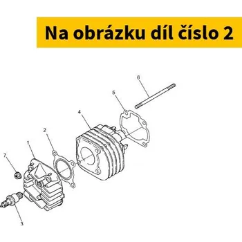 Těsnění pro motocykl Centauro Těsnění pod hlavu Minarelli AC 990B03042