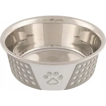 Miska pro psa Jedna kovová miska Trixie šedá 0,75 l
