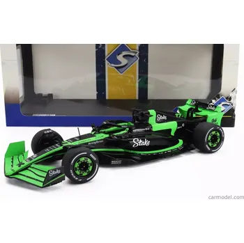 autíčko Solido Sauber F1 C44 Team Stake Kick Presentation Season 2024 - N 77 Valtteri Bottas - N 24 Zhou Guanyu 1:18 Zelená Černá