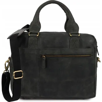 Beltimore taška na dokumenty z pravé kůže, bez vzoru