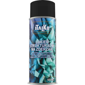 Barva ve spreji Italko Strukturální lak na plasty černý sprej 500 ml - nárazníky, lišty