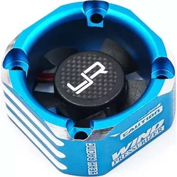 RC náhradní díl Yeah Racing Hliníkový ventilátor TORNADO 30mm Booster, modrý
