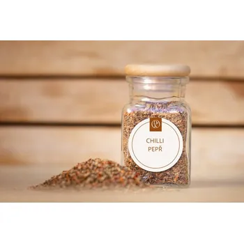 Koření Chilli pepř v kořence