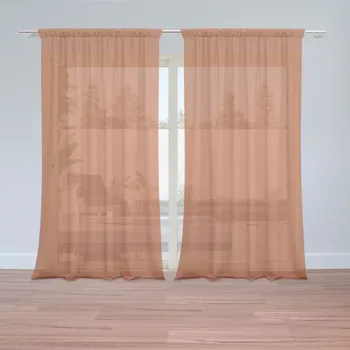 Záclona Sablio Záclony Cihlově oranžová: 2ks 150x250cm