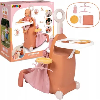 Doplněk pro panenku SMOBY Baby Nurse - Multifunkční kufřík pro panenky