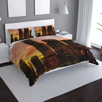 Povlečení Sablio Povlečení Mrakodrapy - 140x200 / 90x70