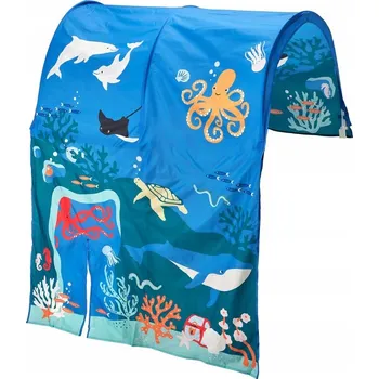 Dětská postel IKEA KURA Baldachýn na patrovou postel, motiv Oceán