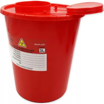 Odpadkový koš Nádoba na lékařský odpad 3 l 1 Ks