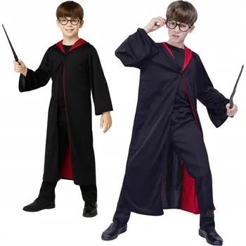 130-140 Kostým Halloweenský kostým převlek čaroděj kouzelník