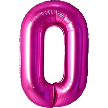 Balónek Fóliový balónek Číslice 0 FUCHSIOVÁ, 102 cm (40 palců)