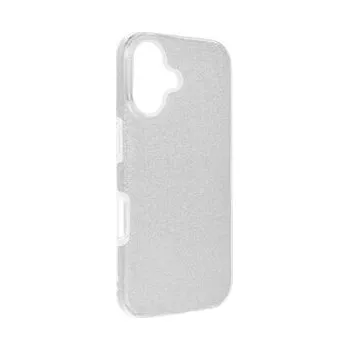 Pouzdro na mobilní telefon Kryt SHINING pro IPHONE 16 stříbrný - OEM + zdarma možnost vyzkoušet a vrátit zboží do 30 dní