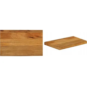 Konferenční stolek 60x20x2 cm, Deska stolu s přírodní hranou, 5 cm, mangové dřevo