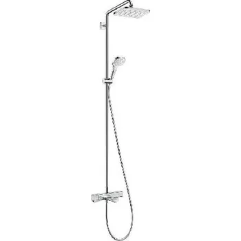 Sprchový set Hansgrohe Sprchový set s vanovým termostatem, 28x17 cm, 3 proudy, chrom - 27687000