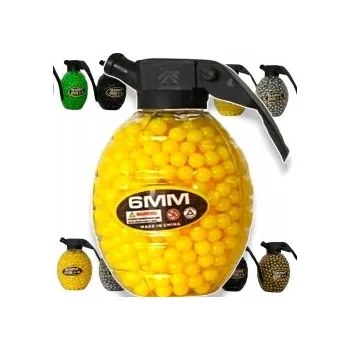 Dětská zbraň KULIČKY DO PISTOLE UNIVERZÁLNÍ STŘELIVO 6mm GRANÁT NÁBOJE 800ks KULIČEK