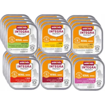 Krmivo pro kočku Vlhké krmivo pro kočky Animonda Integra Protect Renal 24x100 g bez obilovin