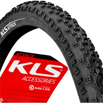 Plášť na kolo Plášť na kolo Kellys Attack 27,5x2,1 drátěný černý