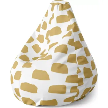 Sedací pytel Sablio Sedací vak Pear Zlaté tahy štětcem - 140 x 100 x 25 cm