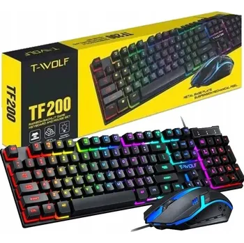 Klávesnice Membránová klávesnice Interlook T20-Black s LED podsvícením