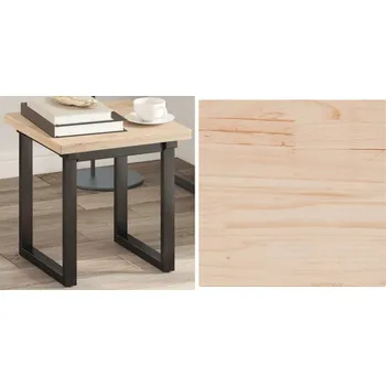 Konferenční stolek 40x40x2 cm, Deska na stolek, masivní borové dřevo, čtvercová, 5 cm