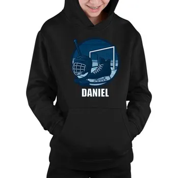 Žertovný předmět Tričkový.cz Hokej - jméno - dětská mikina s kapucí