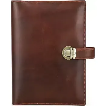 Diář Contacts® Kožený zápisník - obal A5 Saden Hnědý - Model Pouze obal