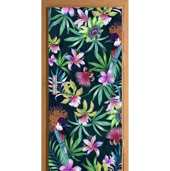 Obraz Samolepka imitující květinu 88 x 200 cm