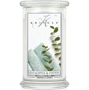Svíčka Sójová vonná svíčka Eucalyptus Cotton Kringle Candle 1 ks
