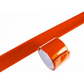 Reflexní náramek páska na ruku samonavíjecí oranžová