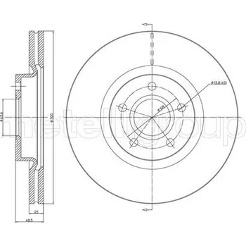 Brzdový kotouč Brzdový kotouč CIFAM (800-687C)