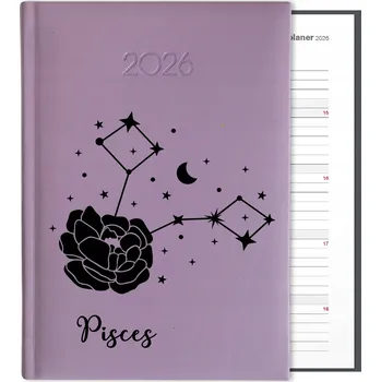 Kalendář Knižní kalendář 2026 A5 FunnyCase fialový