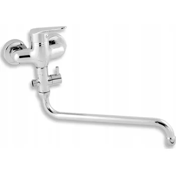 Vodovodní baterie Nástěnná vanová baterie NOVASERVIS stříbrná