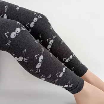 Dámské punčochy Dětské punčochové legíny Kočička - 134-146 / tmavě šedá