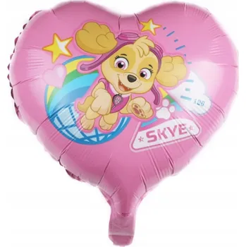 Balónek Fóliový balónek Srdce Skye Tlapková patrola Narozeniny