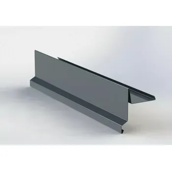 Střecha Závětrná lišta klasik r.š.250mm s okapnicí Al Hliník lakovaný RAL 7016 antracit dl.2m
