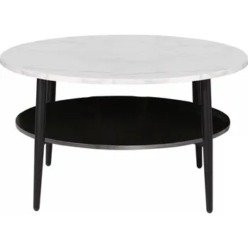Konferenční stolek Konferenční stolek BRANKO 1 - bílý mramor / černý