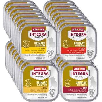 Krmivo pro kočku Animonda Integra Urinary (Močové kameny) 32x100g - MIX 4 příchutí (proti kamenům)