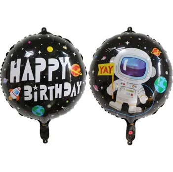 Balónek Balónek Happy Birthday. Vesmír 18" (45 cm)