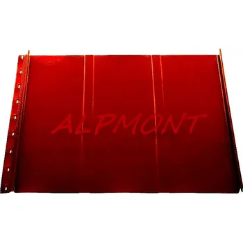 Střecha Drážková plechová krytina 0,5mm Evromat Evroklik 625 lakovaný RAL 3011 červenohnědá dl.2,5mb (Kvalitní Česká pozinkovaná plechová krytina Lakovaná)