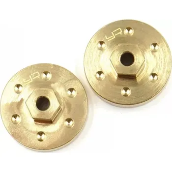 RC náhradní díl Yeah Racing Mosazné náboje kol pro Axial SCX24, 14g