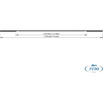 Ruční pilka HOLAR Lupenková pilka 7 hrubé FINIS na kov 130x0,94x0,44mm 28TPI, 12 ks