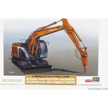 Plastikový model Hasegawa Hitachi fiat Zaxis I35us Escavatore Cingolato - Excavator Hydraulic Breaker 2015 1:35 /