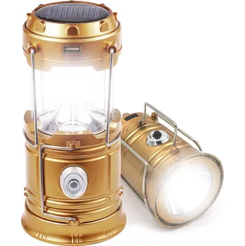 Svítilna TURISTICKÁ LED LAMPA SOLÁRNÍ KEMPINGOVÁ SVÍTILNA