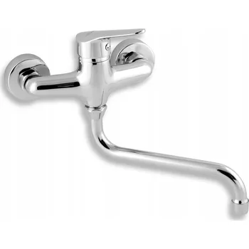 Vodovodní baterie Umyvadlová baterie nástěnná Novaservis Titania Iris stříbrná