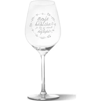 Víno Sablio Sklenička na víno Moje babička je ta ze všech nejlepší: 49 cl